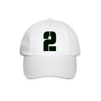 2 - Baseballkappe - Weiß/Weiß - Vorne