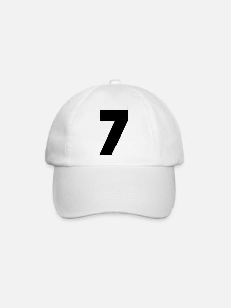 7 - Baseballkappe - Weiß/Weiß