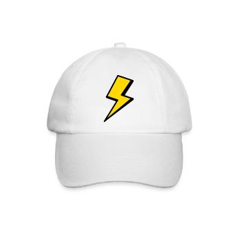 Blitz Grafik Shirt - Baseballkappe - Weiß/Weiß - Vorne