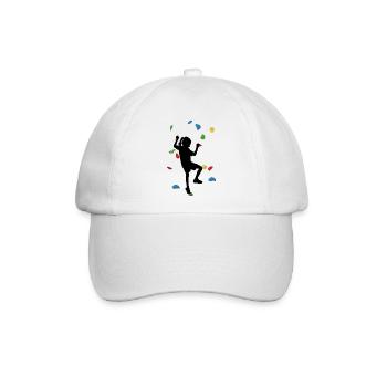 Kletterwand-Mädchen - Baseballkappe - Weiß/Weiß - Vorne