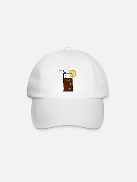 Glas_Cola - Baseballkappe - Weiß/Weiß
