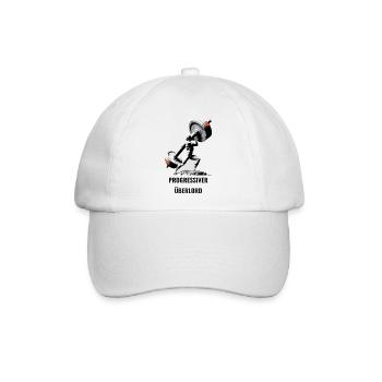 Progressiver Überlord | Progressive Overload Shirt - Baseballkappe - Weiß/Weiß - Vorne
