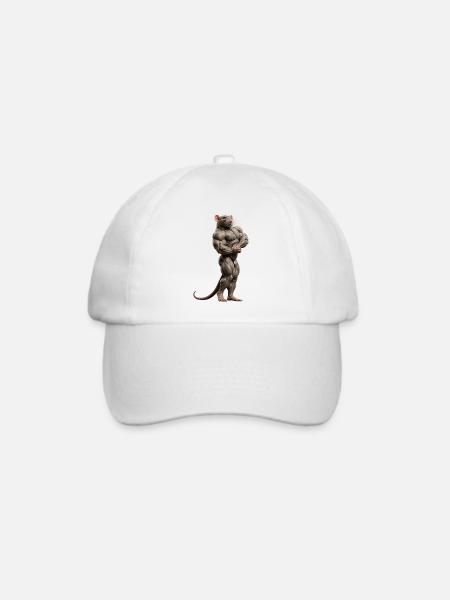 Gym Rat - Baseballkappe - Weiß/Weiß