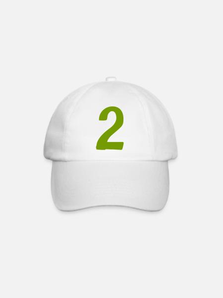 2 - Baseballkappe - Weiß/Weiß