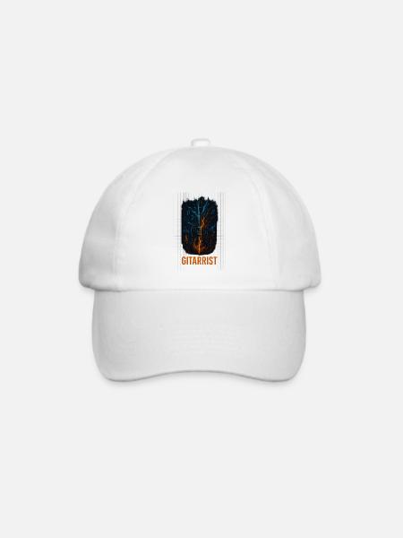 Gitarist Blitz Neon Grafik - Baseballkappe - Weiß/Weiß