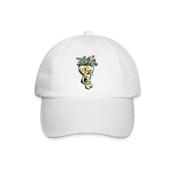Explosiver Candy Skull - Baseballkappe - Weiß/Weiß - Vorne