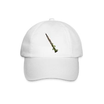 Botanische Reben-Oboe - Baseballkappe - Weiß/Weiß - Vorne