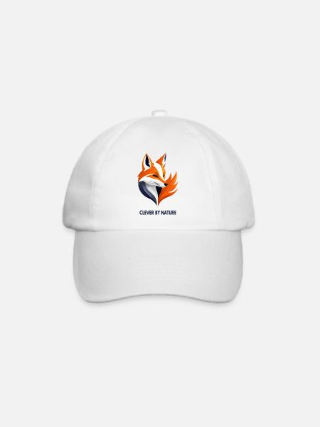 Clever by Nature – Fuchs - Baseballkappe - Weiß/Weiß