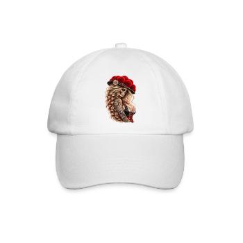 Wild Skull Queen – Schwarzwald Rebellin - Baseballkappe - Weiß/Weiß - Vorne