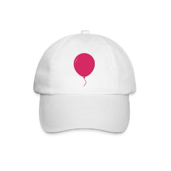 Ballonform - Baseballkappe - Weiß/Weiß - Vorne