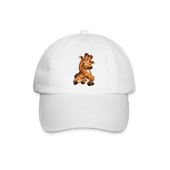 Schlafmütze Giraffencharme - Baseballkappe - Weiß/Weiß - Vorne