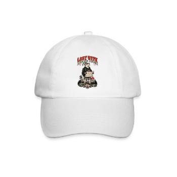 RobVibe Wildclub – Verlorene Bergziege - Baseballkappe - Weiß/Weiß - Vorne