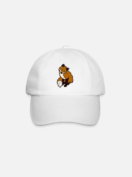 Fuchs - Baseballkappe - Weiß/Weiß