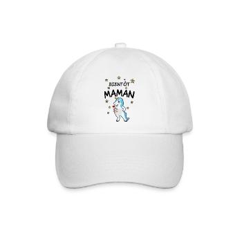 Bientôt maman - Baseballkappe - Weiß/Weiß - Vorne
