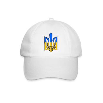 Ukraine - Baseballkappe - Weiß/Weiß - Vorne
