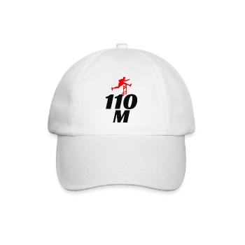Hürden Hürdenlauf Hürdenläufer Läufer Athleten - Baseballkappe - Weiß/Weiß - Vorne