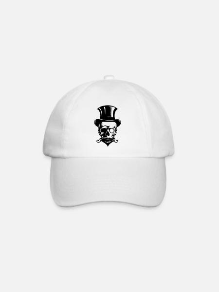 Bachelor Skelett - Baseballkappe - Weiß/Weiß