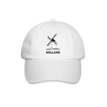 Eine Windmühle Mühle Holland - Baseballkappe - Weiß/Weiß - Vorne