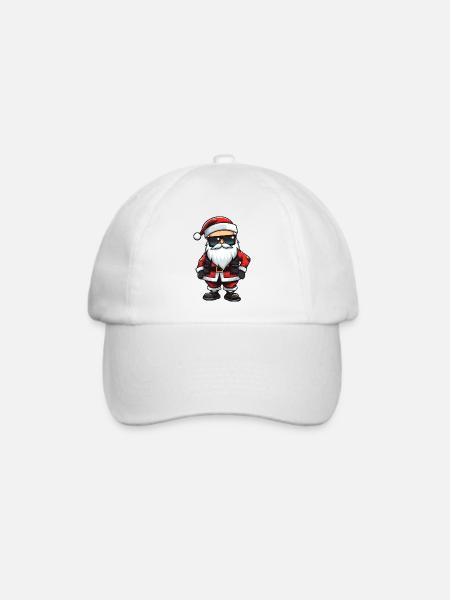Weihnachtsmann Cool Santa Weihnachten - Baseballkappe - Weiß/Weiß