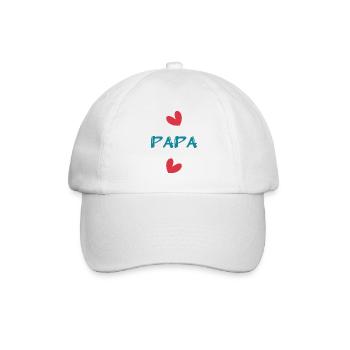 ALLES GUTE ZUM GEBURTSTAG, PAPA. PAPA. VATERTAG. FEST - Baseballkappe - Weiß/Weiß - Vorne
