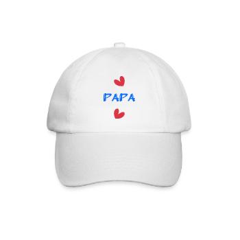 VATERTAG. ALLES GUTE ZUM GEBURTSTAG, PAPA. PAPA. ALLES GUTE ZUM GEBURTSTAG! - Baseballkappe - Weiß/Weiß - Vorne
