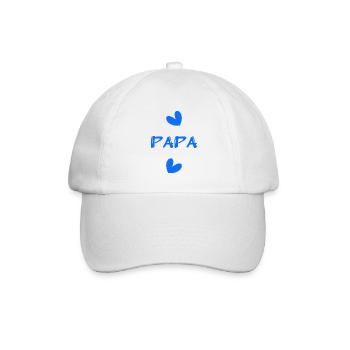 ALLES GUTE ZUM GEBURTSTAG, PAPA. PAPA. VATERTAG. FEST. HERZ - Baseballkappe - Weiß/Weiß - Vorne