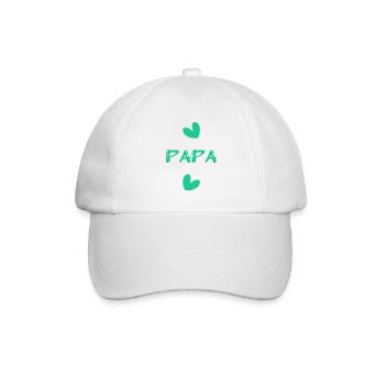 VATERTAG. ALLES GUTE ZUM GEBURTSTAG, PAPA. PAPA. ALLES GUTE ZUM GEBURTSTAG! - Baseballkappe - Weiß/Weiß - Vorne