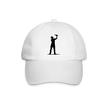 Trinker Bier - Baseballkappe - Weiß/Weiß - Vorne