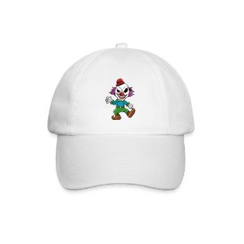 Clown - Baseballkappe - Weiß/Weiß - Vorne