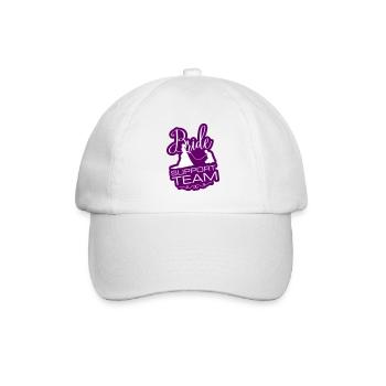 Braut Support Team - Baseballkappe - Weiß/Weiß - Vorne