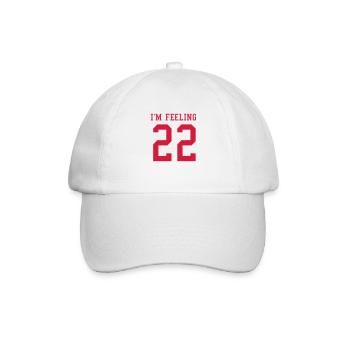 I'm feeling 22 - Baseballkappe - Weiß/Weiß - Vorne