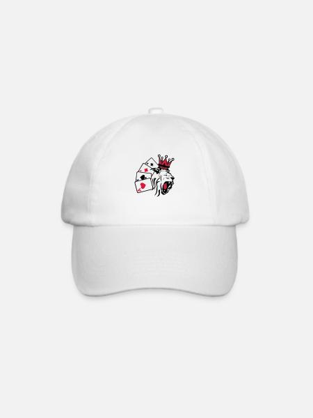 König König Poker Lion1 - Baseballkappe - Weiß/Weiß