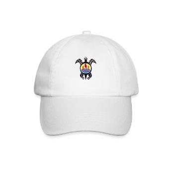 tahiti symbol - Baseballkappe - Weiß/Weiß - Vorne
