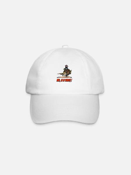 Der Fasan, Moi Je Le Chasse! - Baseballkappe - Weiß/Weiß