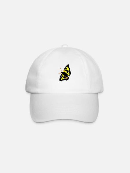 schmetterling - Baseballkappe - Weiß/Weiß