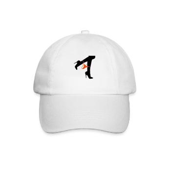 Hübsche Frauenbeine mit einem Tanga - Baseballkappe - Weiß/Weiß - Vorne