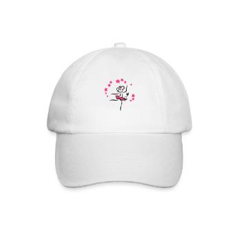 Tanzmaus | Tanzshirts - Baseballkappe - Weiß/Weiß - Vorne
