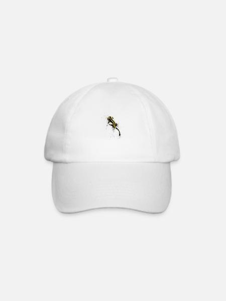 Gefleckte Salamander - Baseballkappe - Weiß/Weiß