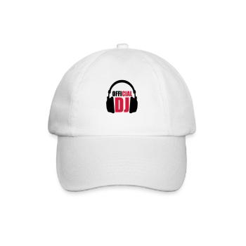 Official DJ - Baseballkappe - Weiß/Weiß - Vorne