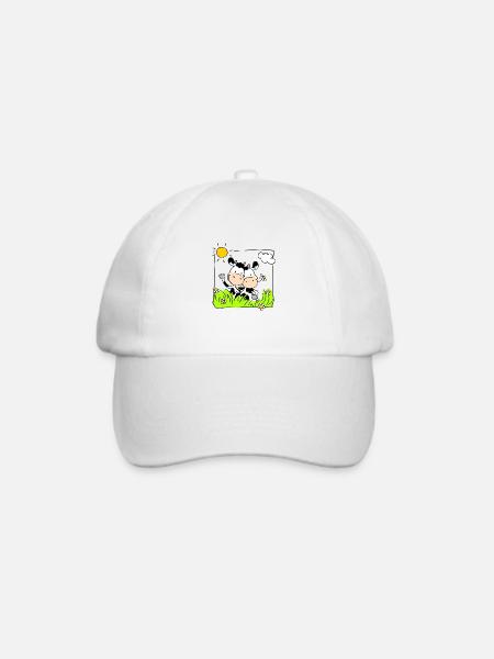 Cow Friends - Baseballkappe - Weiß/Weiß