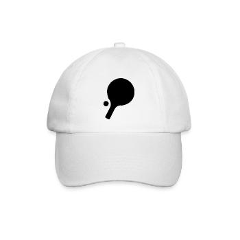 Tischtennis Tischtennisschläger Tischtennisball - Baseballkappe - Weiß/Weiß - Vorne