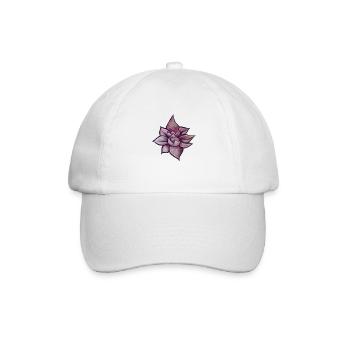 Lotusblume - Baseballkappe - Weiß/Weiß - Vorne