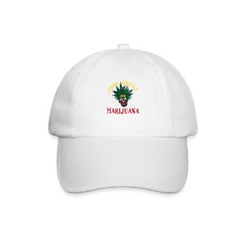 Unkrautschädel - Baseballkappe - Weiß/Weiß - Vorne