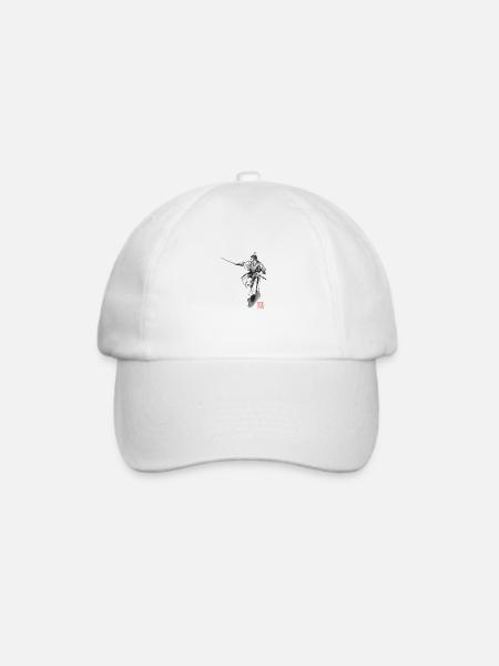 Samurai-Position - Baseballkappe - Weiß/Weiß