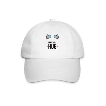 Weihnachten Umarmung Winter Handschuhe Geschenk - Baseballkappe - Weiß/Weiß - Vorne