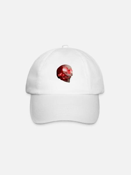 CYBER LASER SKULL - Baseballkappe - Weiß/Weiß