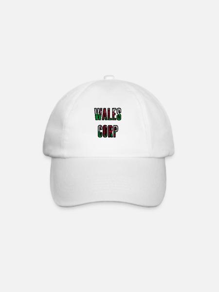 Wales - Baseballkappe - Weiß/Weiß