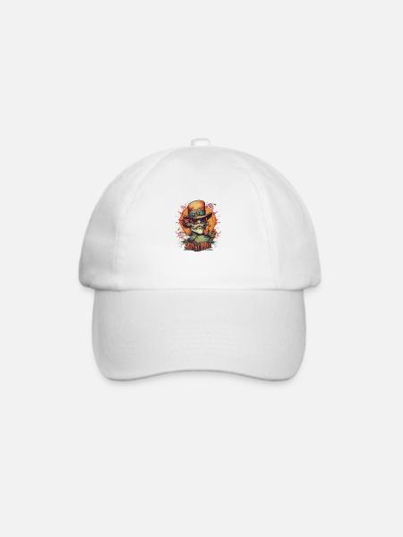 Mecha-Monster - Baseballkappe - Weiß/Weiß