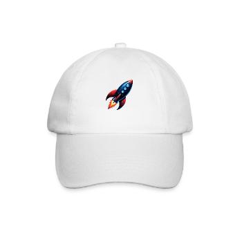 Raketenstart Durchstarter - Baseballkappe - Weiß/Weiß - Vorne