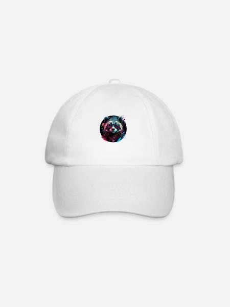 Waschbär Unternehmen - Baseballkappe - Weiß/Weiß